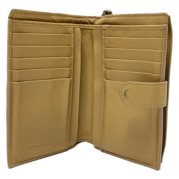 Auth BOTTEGA VENETA Intrecciato - Beige Leather B********* Bifold Wallet - Picture 10 of 11